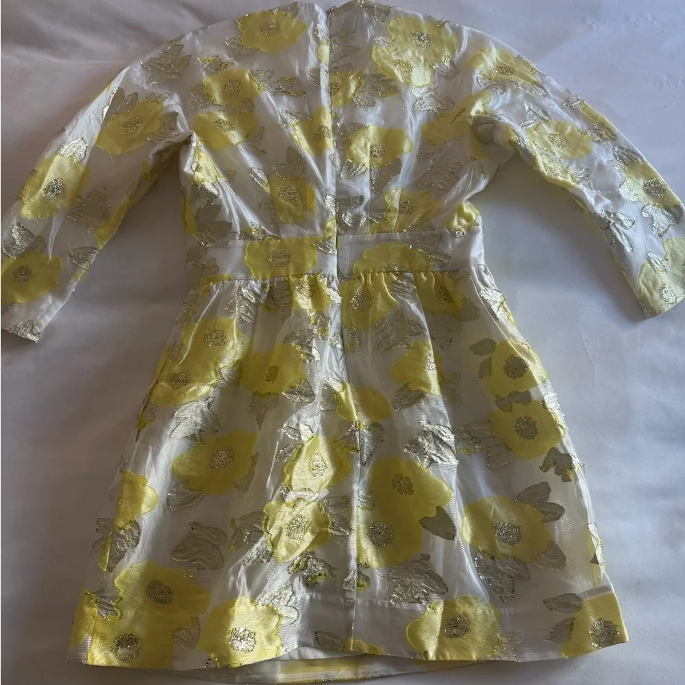 Alysia Dress in Yellow Floating Floral - Picture 6 of 8